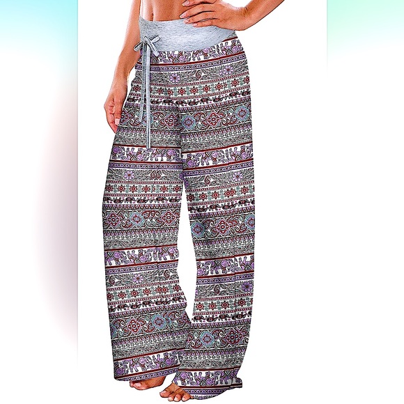 Pallazo Soft Flared Leggings Pants Floor Length - Picture 1 of 3